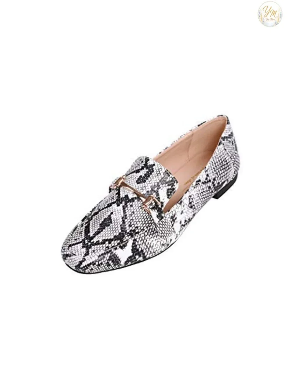 Fashion Trim Deco Loafer Slippers Women's Square Toe Slip On Flats